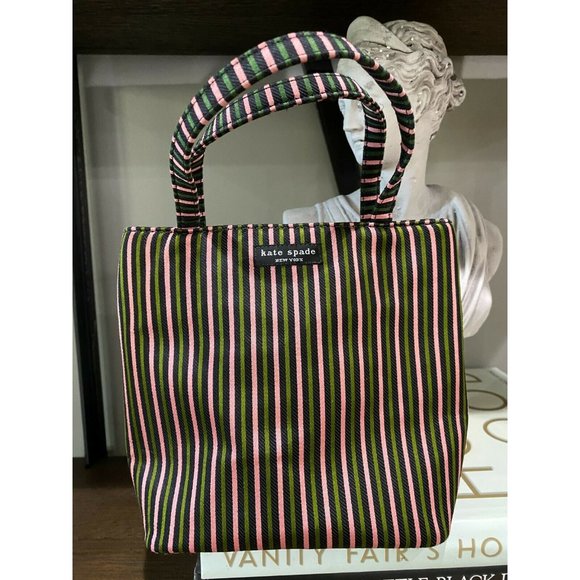 kate spade Handbags - (Sold) VINTAGE Kate Spade Striped Mini Bucket Bag